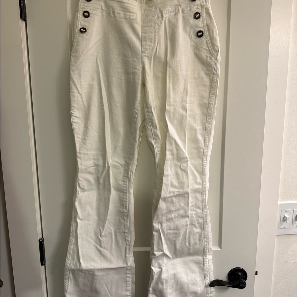 Coldwater Creek Cream Flare Jeans